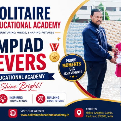 Olympiad Achievers: Solitaire Educational Academy Students Shine Bright