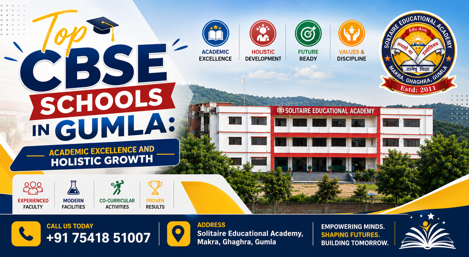 Top CBSE Schools in Gumla Academic Excellence and Holistic Growth